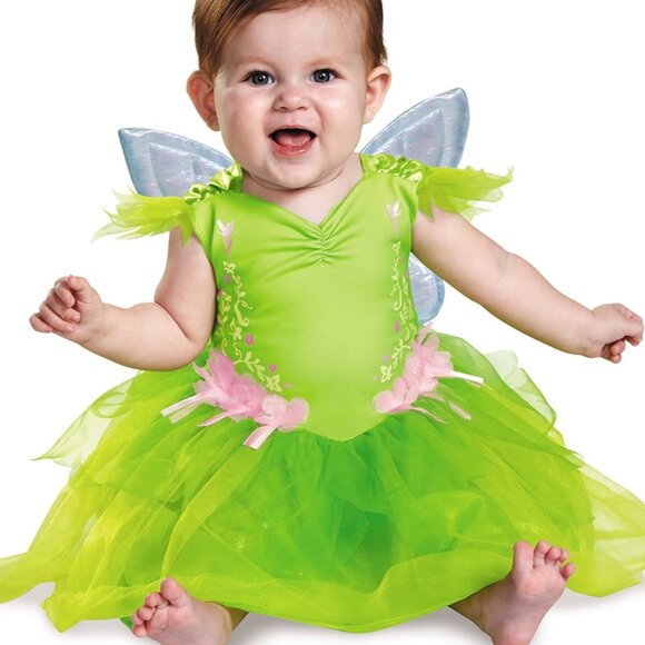 DISNEY Tinker Bell Halloween Costume INFANT BABY GIRL SIZE 6-12 MONTHS NEW - Picture 1 of 8